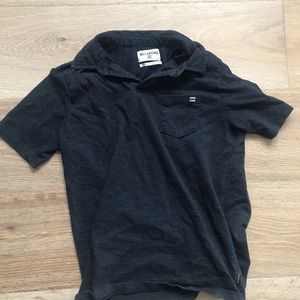 Black billlabong polo